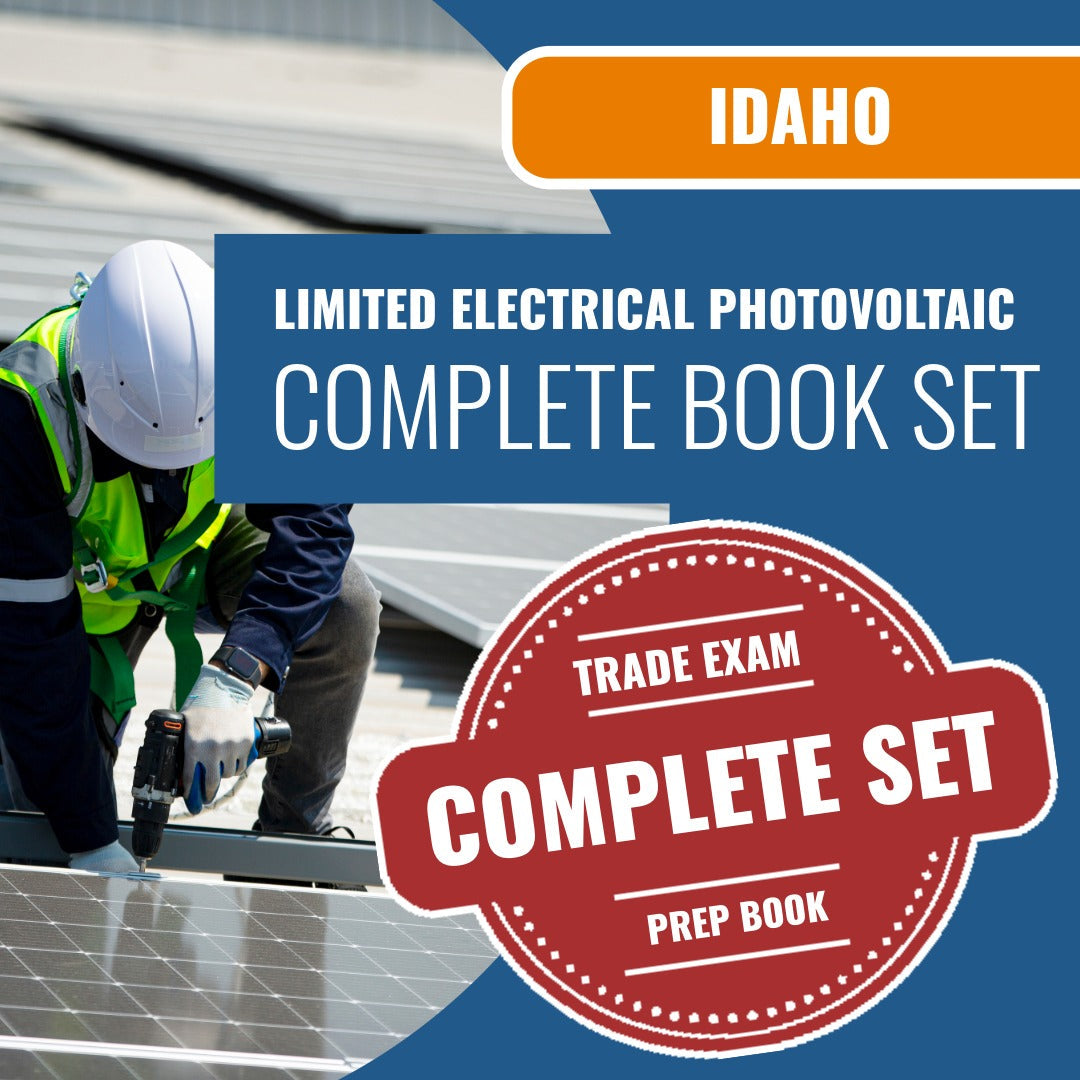 Idaho Limited Electrical Photovoltaic Installer Contractor Exam Book Package