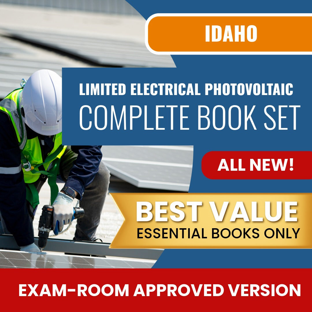 Idaho Limited Electrical Photovoltaic Installer Contractor Books Allowed into Exam Package
