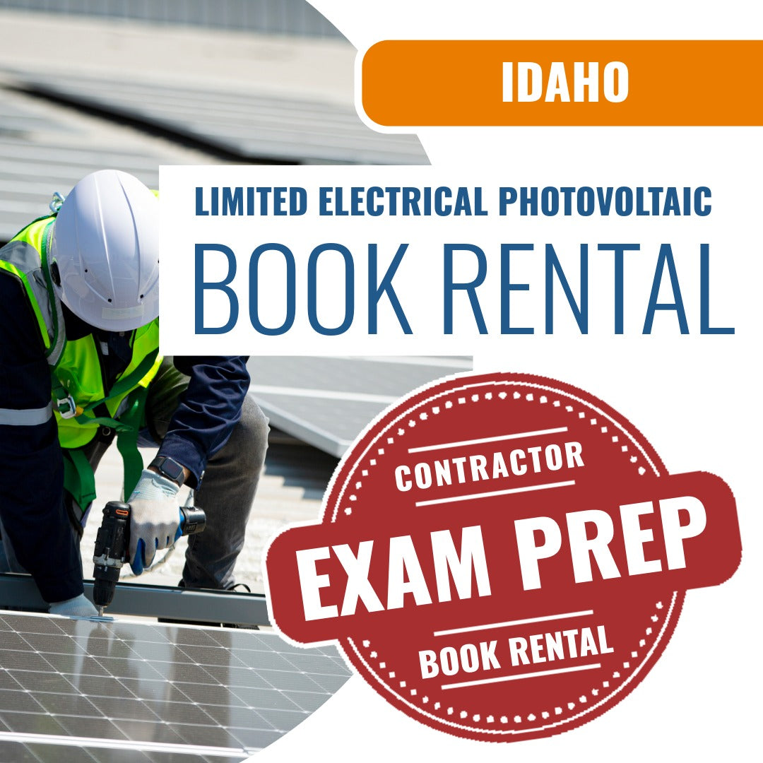 Idaho Limited Electrical Photovoltaic Installer Contractor - Books & Courses Rental Package