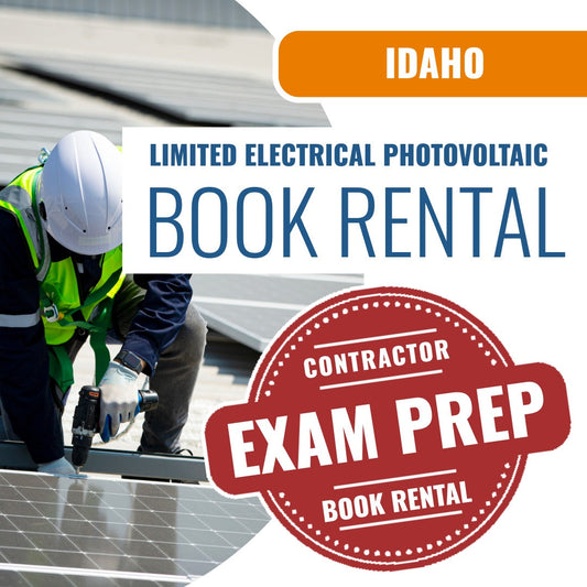 Idaho Limited Electrical Photovoltaic Installer Contractor - Books & Courses Rental Package