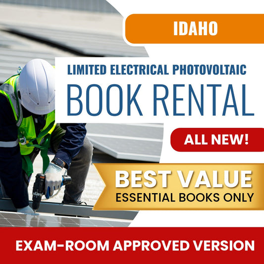 Idaho Limited Electrical Photovoltaic Installer Contractor Books & Course Rental - Exam Room Approved