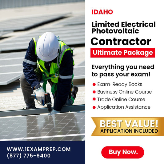 Idaho Limited Electrical Photovoltaic Installer Contractor Ultimate Exam Prep Rental