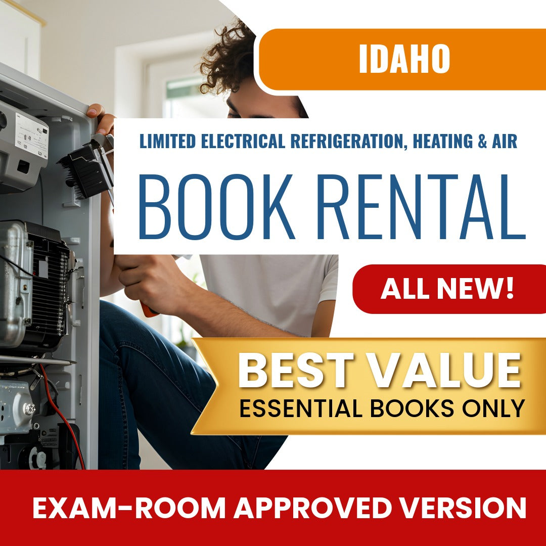 Idaho Limited Electrical Refrigeration, Heating & Air Conditioning Installer Contractor Books & Course Rental - Exam Room Approved