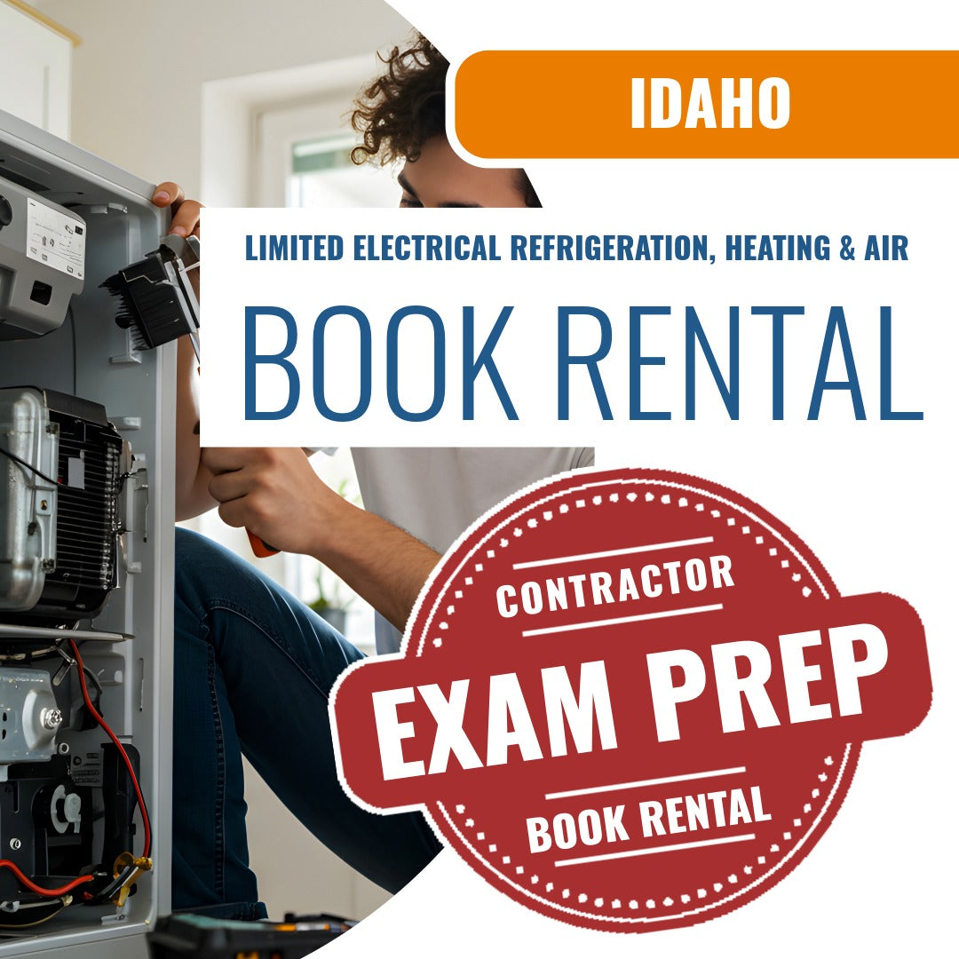 Idaho Limited Electrical Refrigeration, Heating & Air Conditioning Installer Contractor - Books & Courses Rental Package
