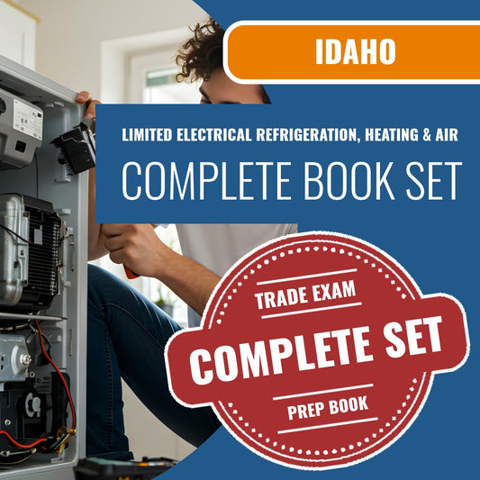 Idaho Limited Electrical Refrigeration, Heating & Air Conditioning Installer Contractor Exam Book Package