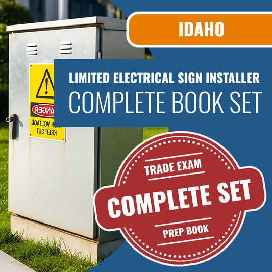 Idaho Limited Electrical Sign Installer Contractor Exam Book Package