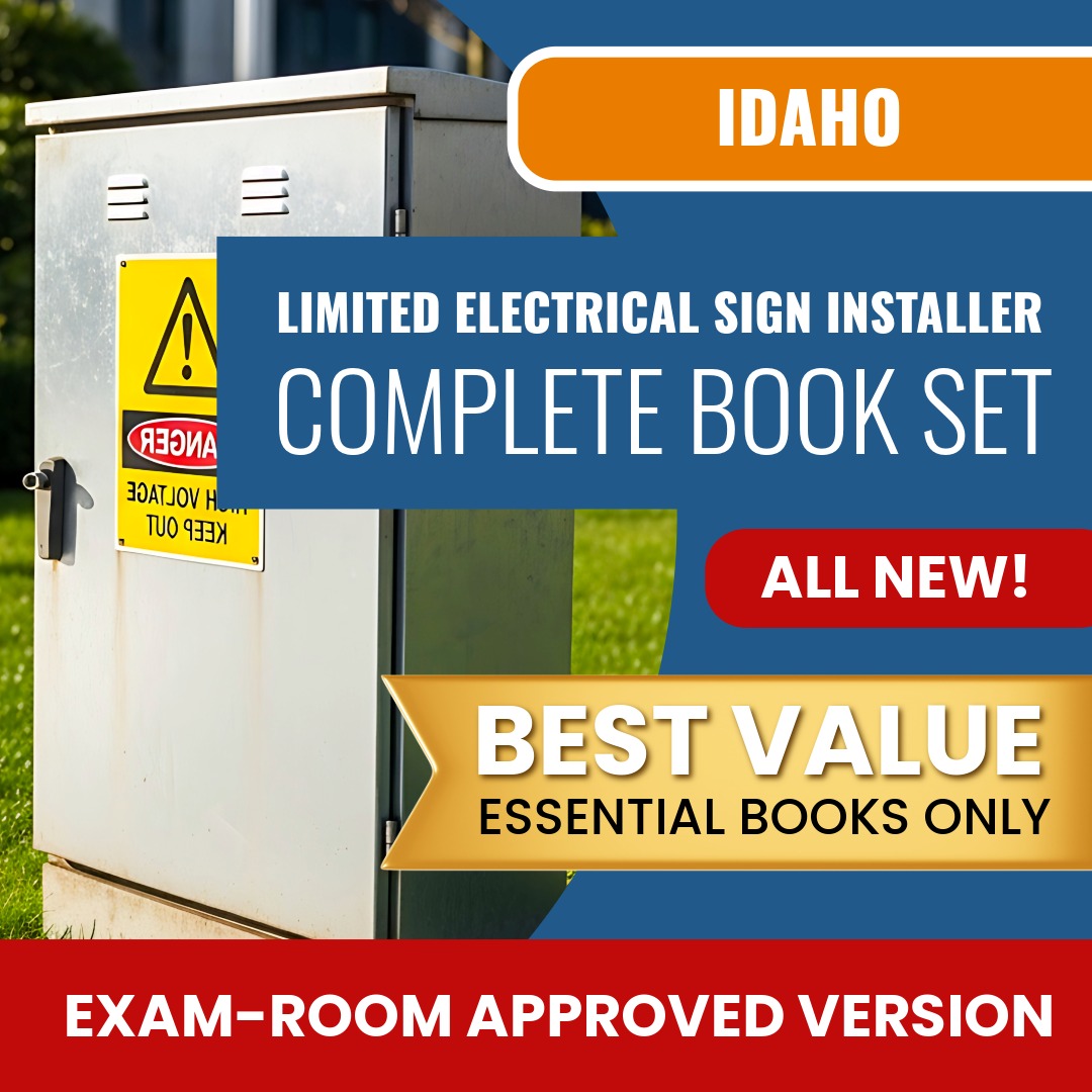 Idaho Limited Electrical Sign Installer Contractor Books Allowed into Exam Package