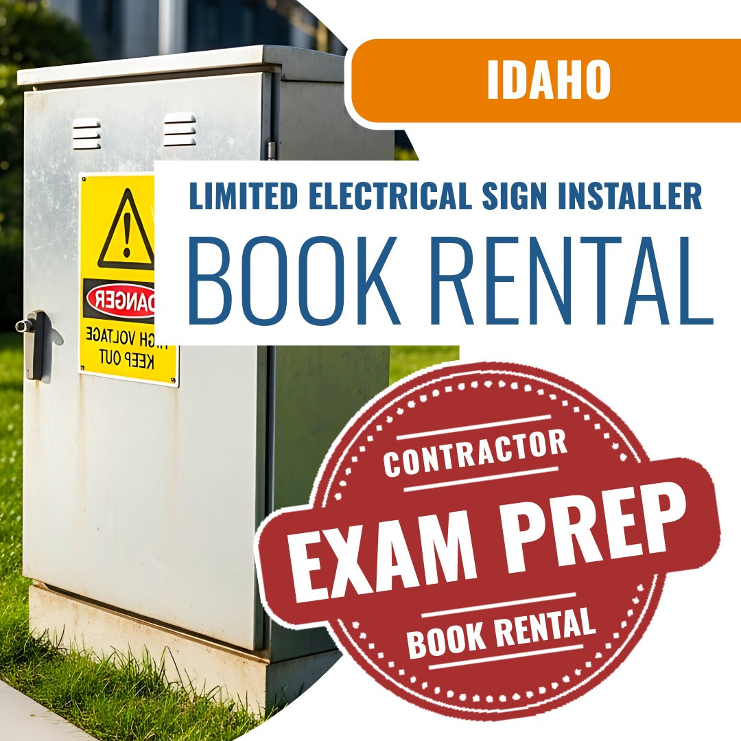 Idaho Limited Electrical Sign Installer Contractor - Books & Courses Rental Package