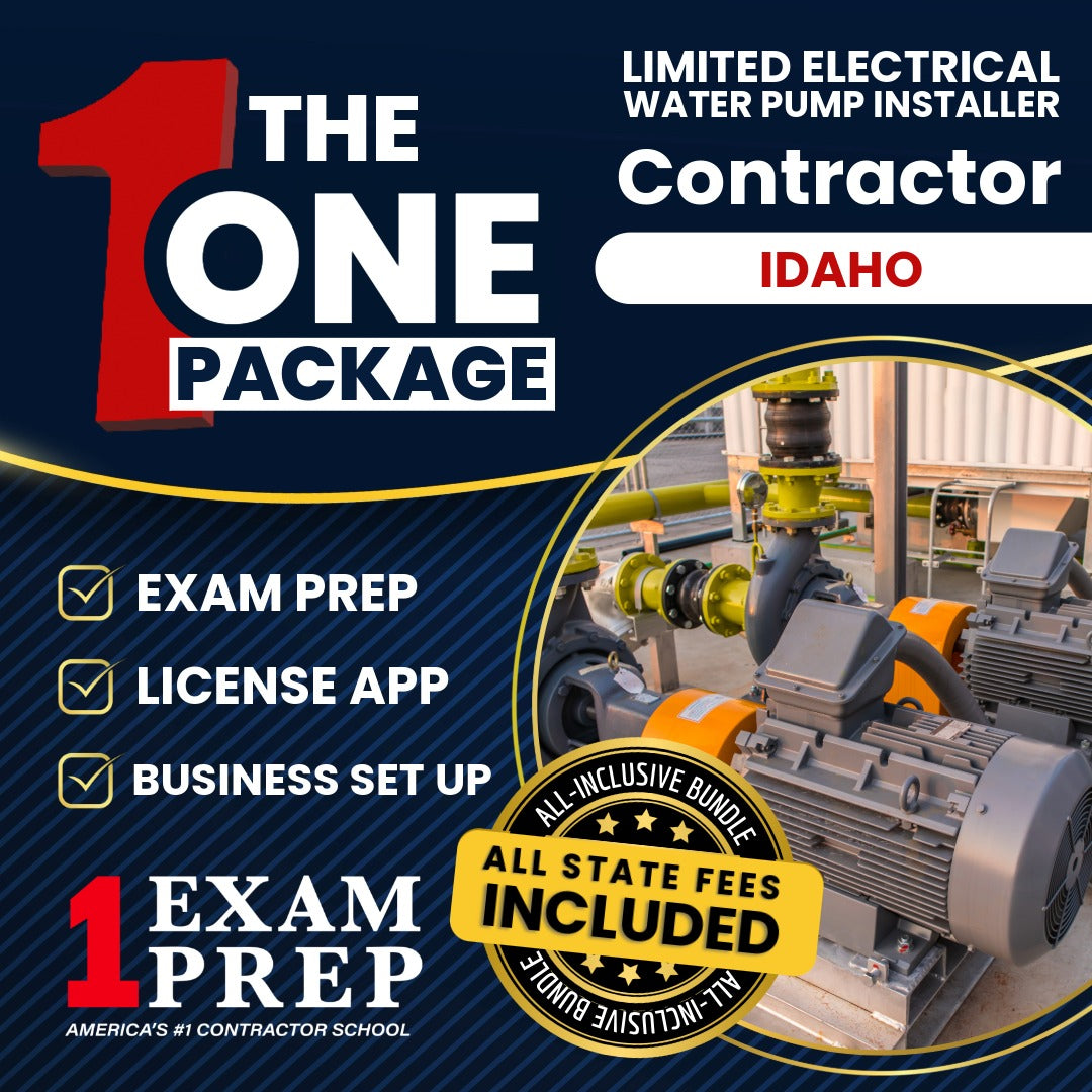 The 1 Package: All-Inclusive Idaho Limited Electrical Water Pump Installer Contractor Exam, Licensing & Business Setup Solution