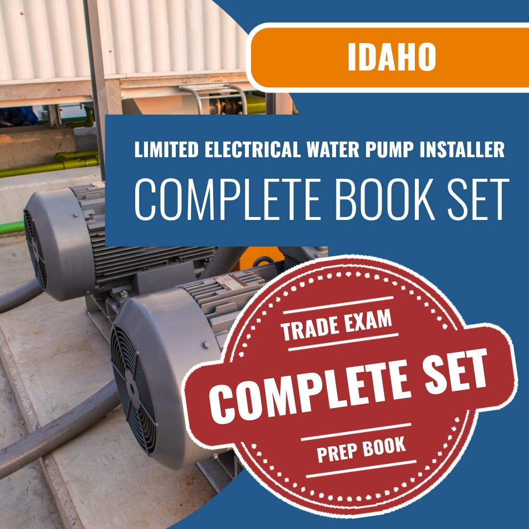 Idaho Limited Electrical Water Pump Installer Contractor Exam Book Package