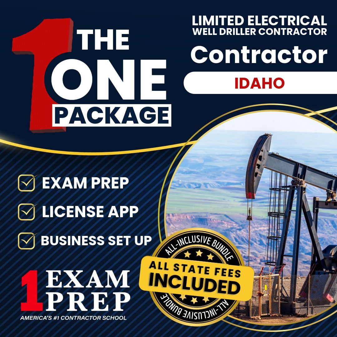 The 1 Package: All-Inclusive Idaho Limited Electrical Well Driller Contractor Exam, Licensing & Business Setup Solution