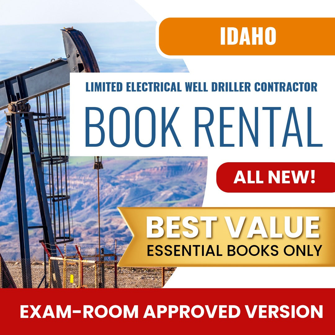 Idaho Limited Electrical Well Driller Contractor Books & Course Rental - Exam Room Approved