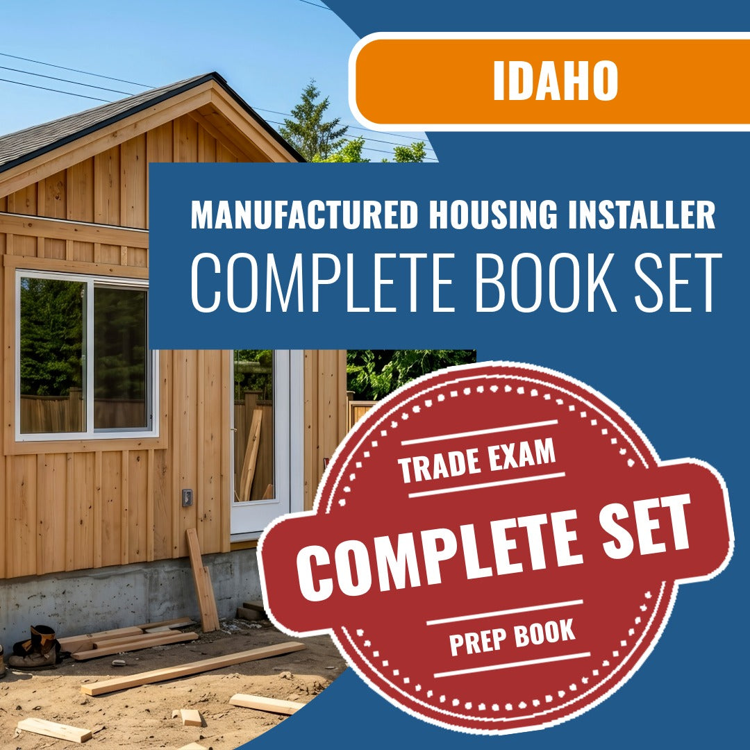 Idaho Manufactured Housing Installer Contractor Exam Book Package