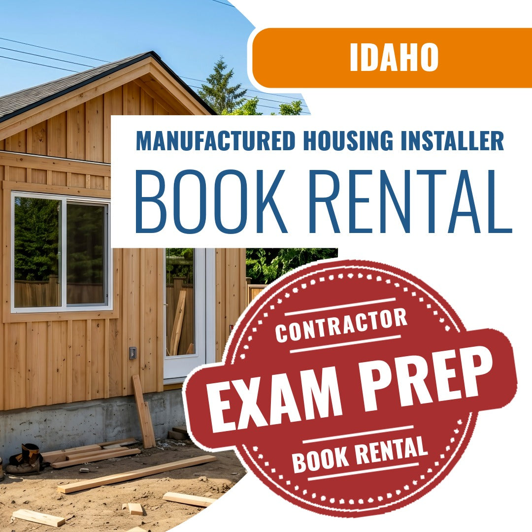 Idaho Manufactured Housing Installer Contractor - Books & Courses Rental Package