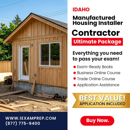 Idaho Manufactured Housing Installer Contractor Ultimate Exam Prep Rental