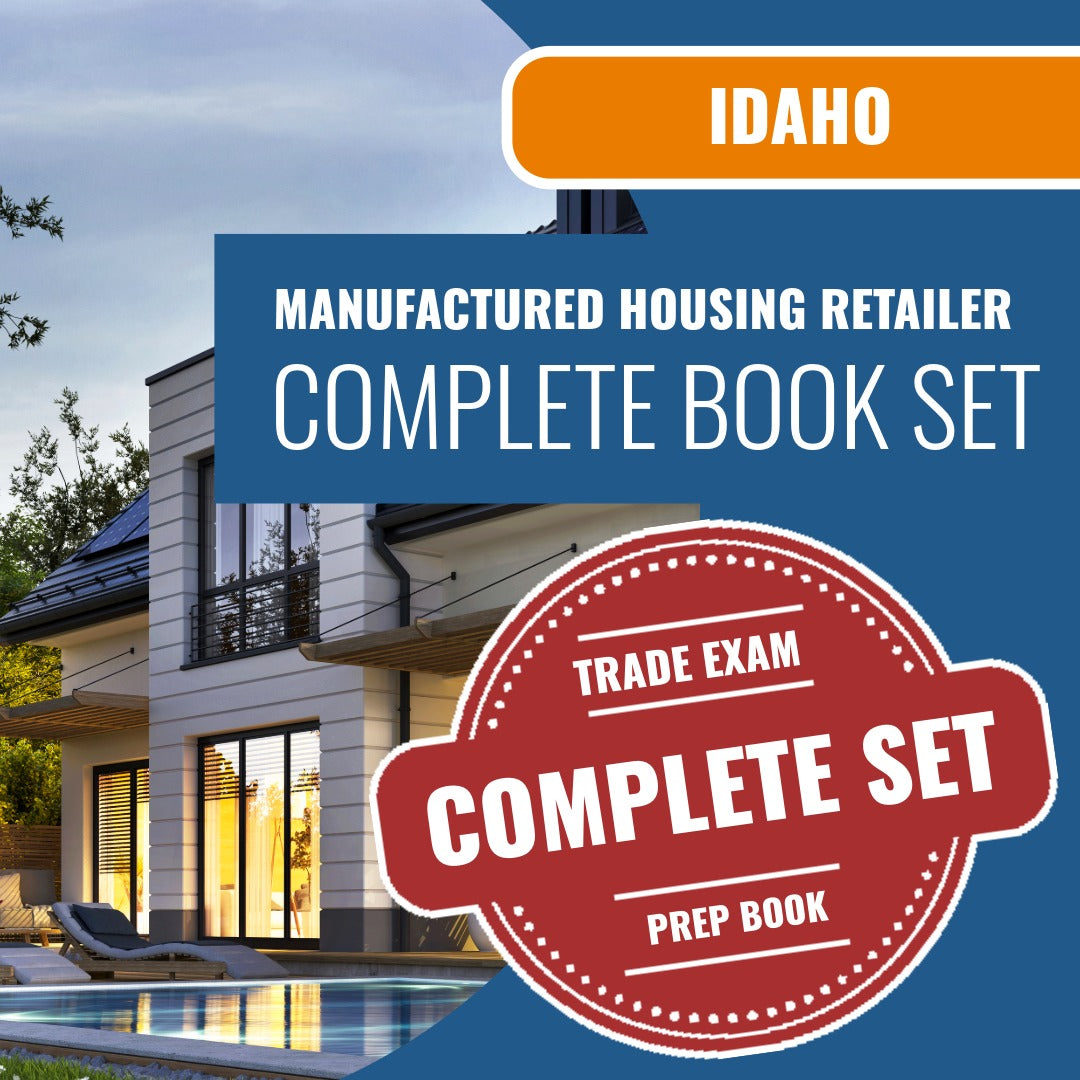Idaho Manufactured Housing Retailer Exam Book Package