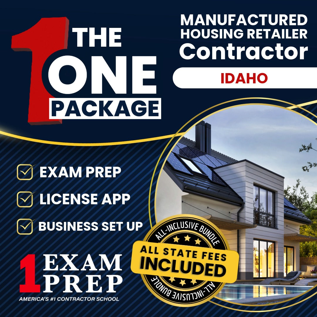 The 1 Package: All-Inclusive Idaho Manufactured Housing Retailer Exam, Licensing & Business Setup Solution
