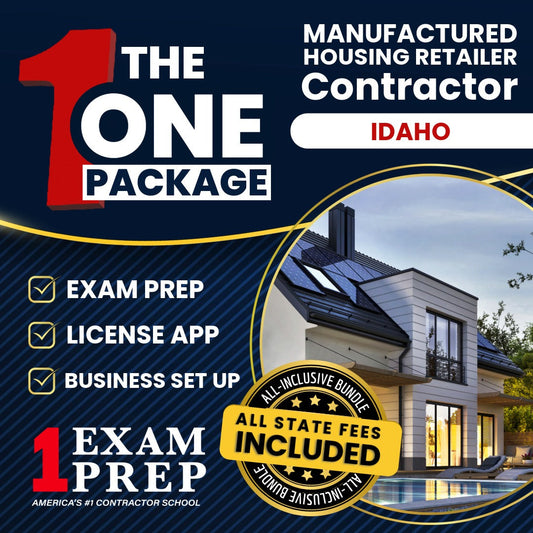 The 1 Package: All-Inclusive Idaho Manufactured Housing Retailer Exam, Licensing & Business Setup Solution