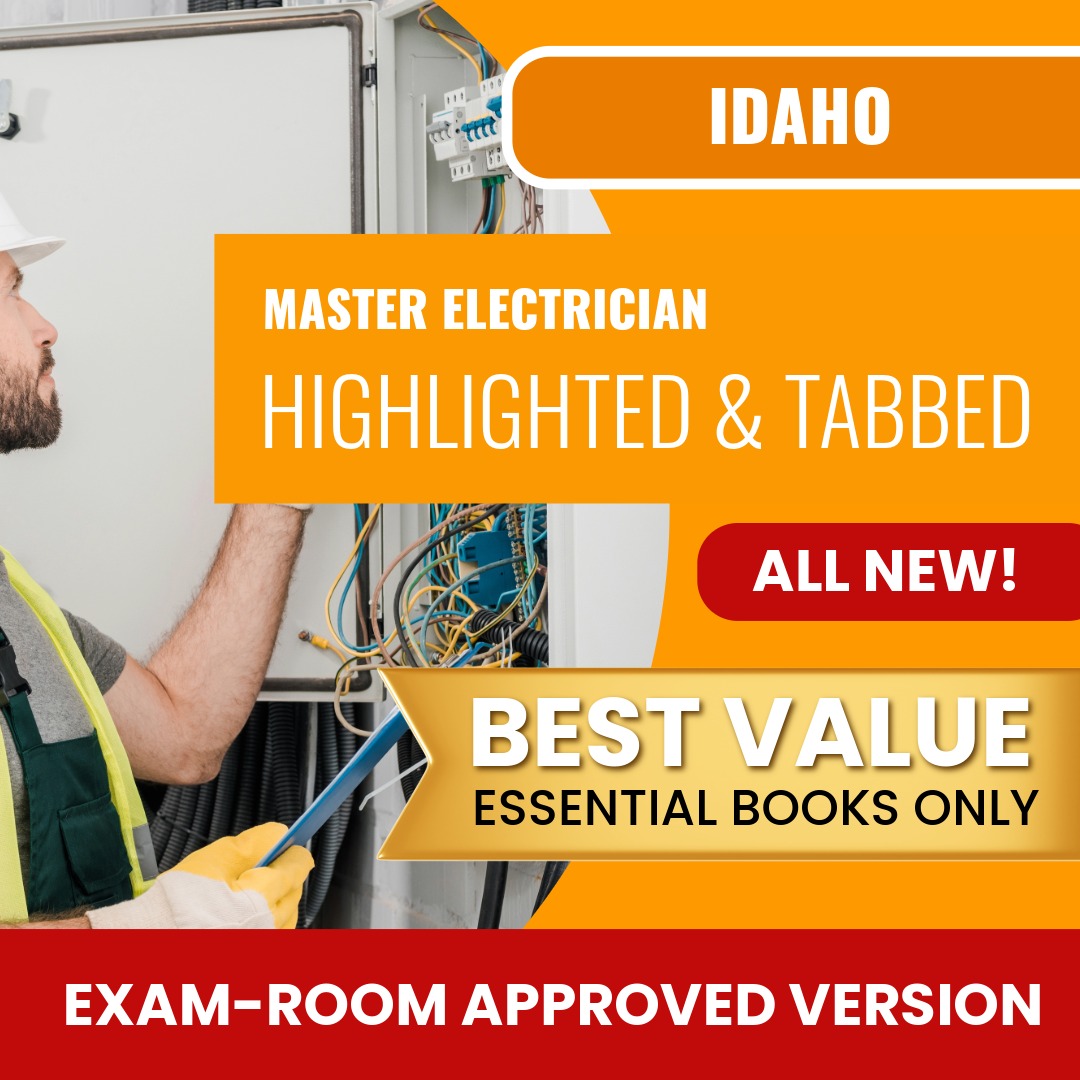 Idaho Master Electrician Highlighted & Tabbed Books Allowed into Exam Package