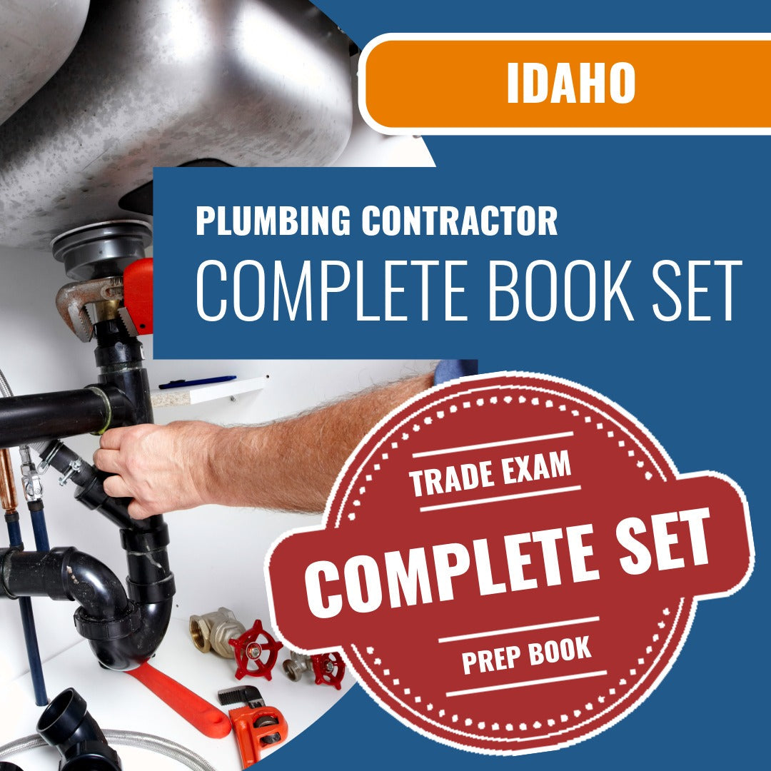 Idaho Plumbing Contractor Exam Book Package