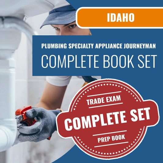 Idaho Plumbing Specialty Appliance Journeyman Exam Book Package