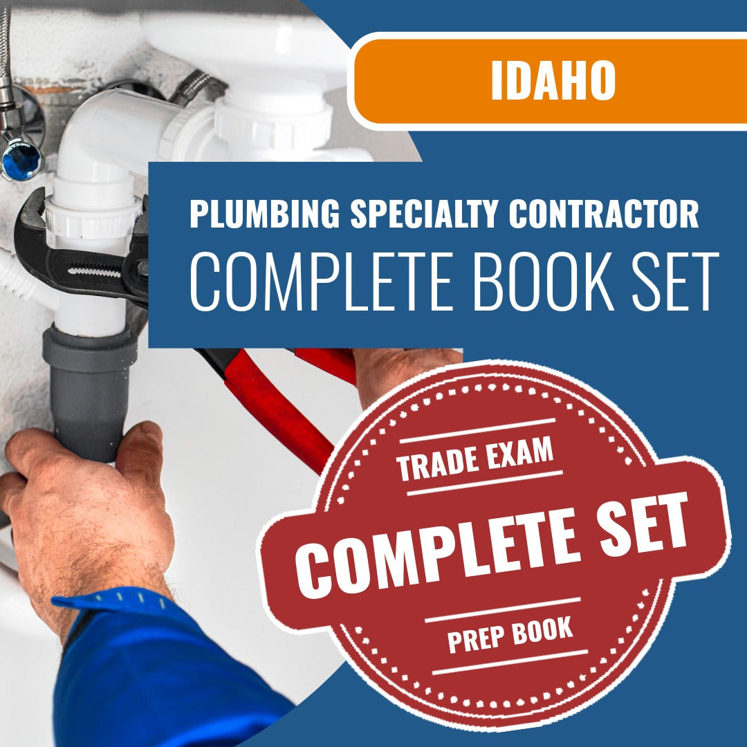 Idaho Plumbing Specialty Contractor Exam Book Package