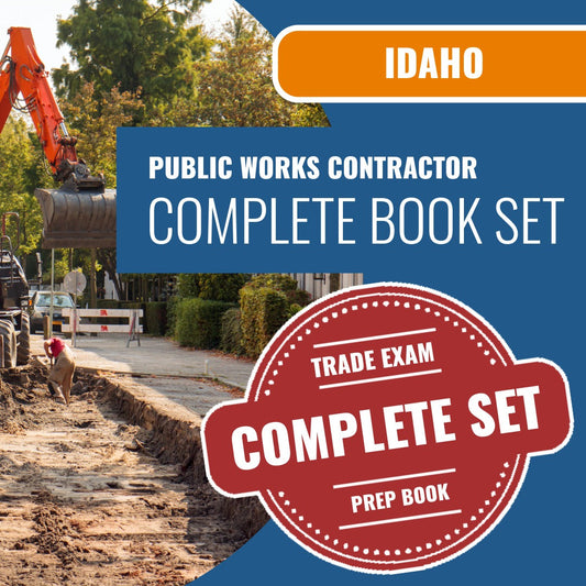 Idaho Public Works Contractor Exam Book Package