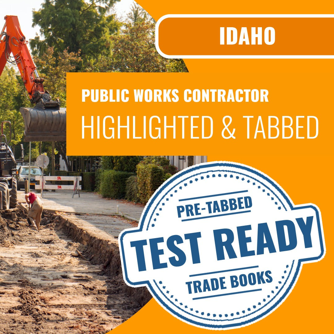 Idaho Public Works Contractor Highlighted & Tabbed Book Package