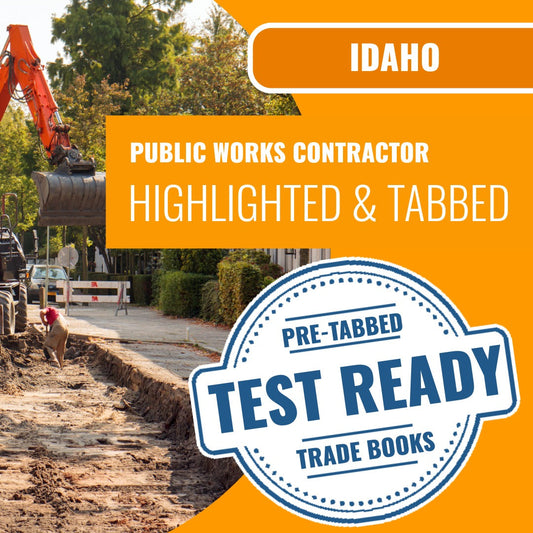 Idaho Public Works Contractor Highlighted & Tabbed Book Package