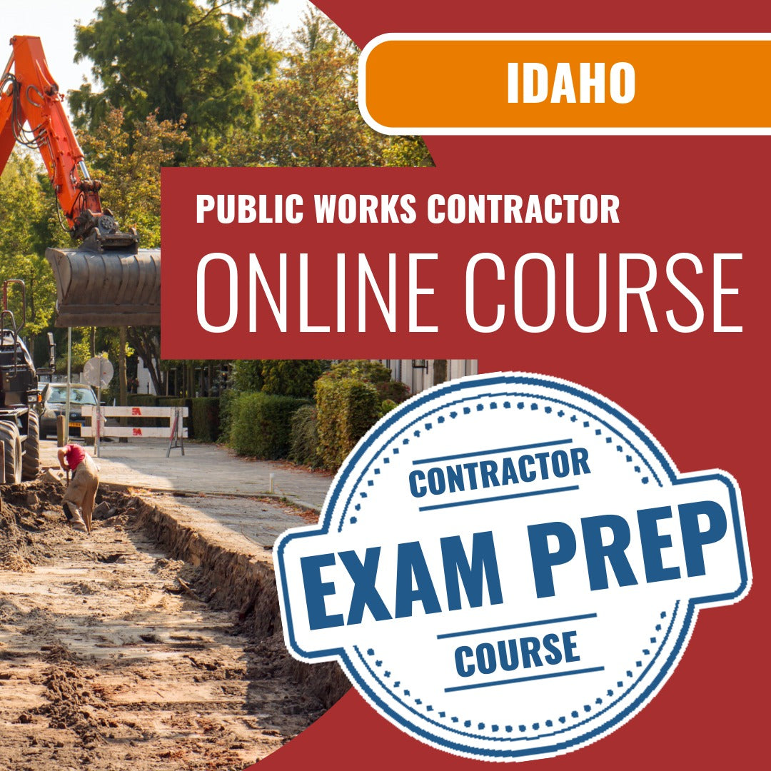 Idaho Public Works Contractor Exam - Online Exam Prep