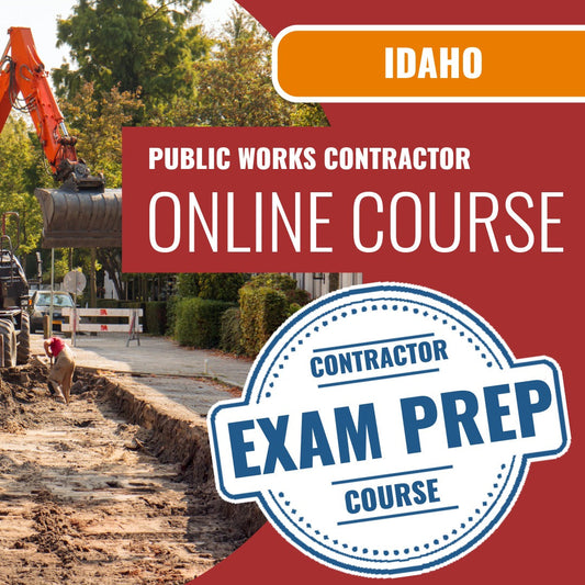 Idaho Public Works Contractor Exam - Online Exam Prep