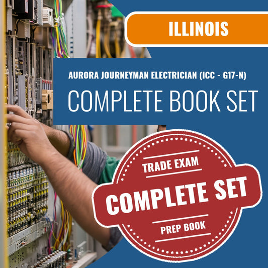 Aurora Illinois Journeyman Electrician (ICC - G17-N) Exam Book Package