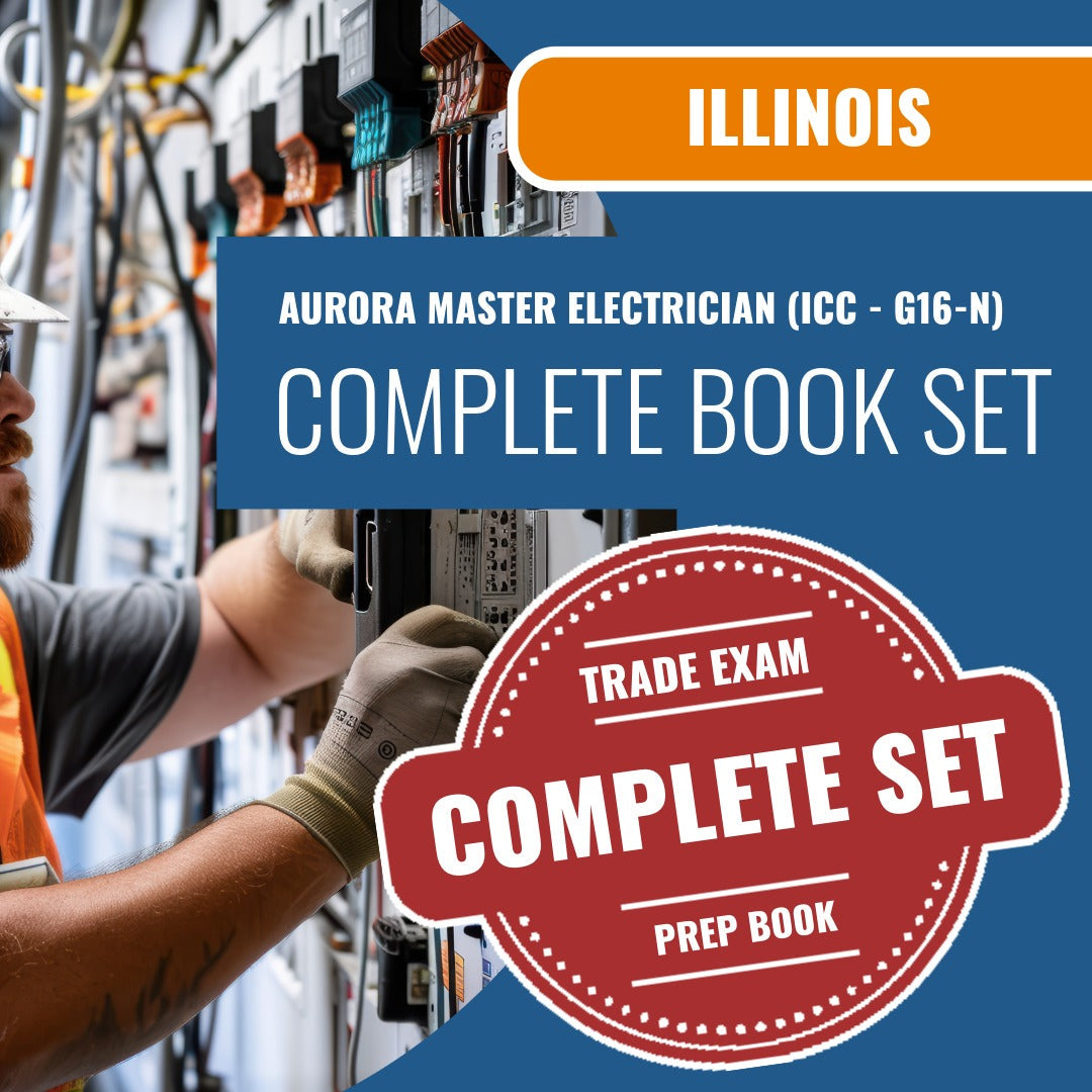 Aurora Illinois Master Electrician (ICC - G16-N) Exam Book Package
