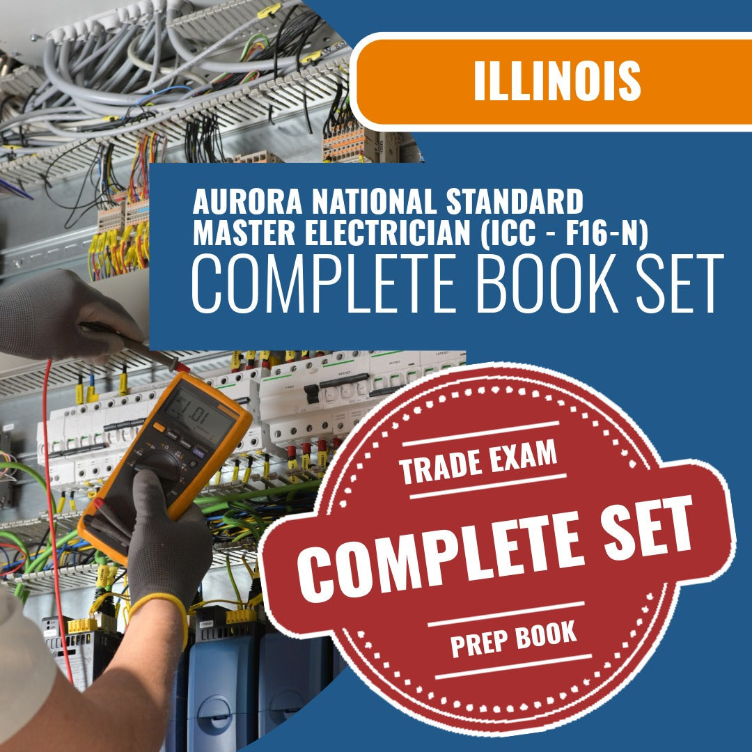 Aurora Illinois National Standard Master Electrician (ICC - F16-N) Exam Book Package