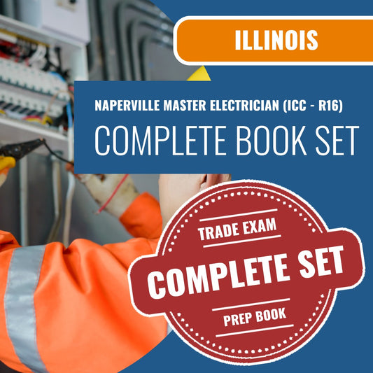 Naperville Illinois Master Electrician (ICC - R16) Exam Book Package