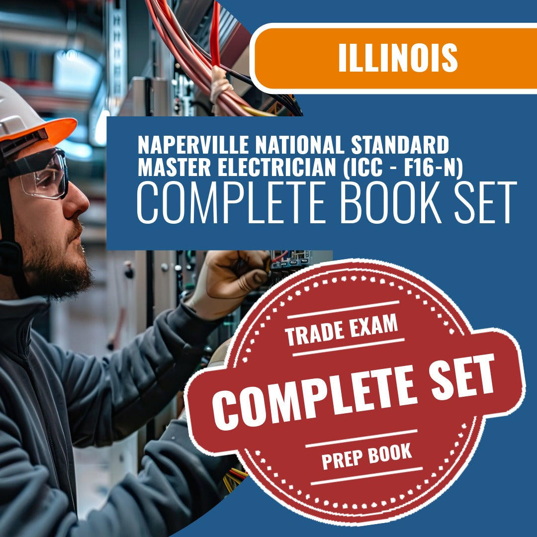 Naperville Illinois National Standard Master Electrician (ICC - F16-N) Exam Book Package