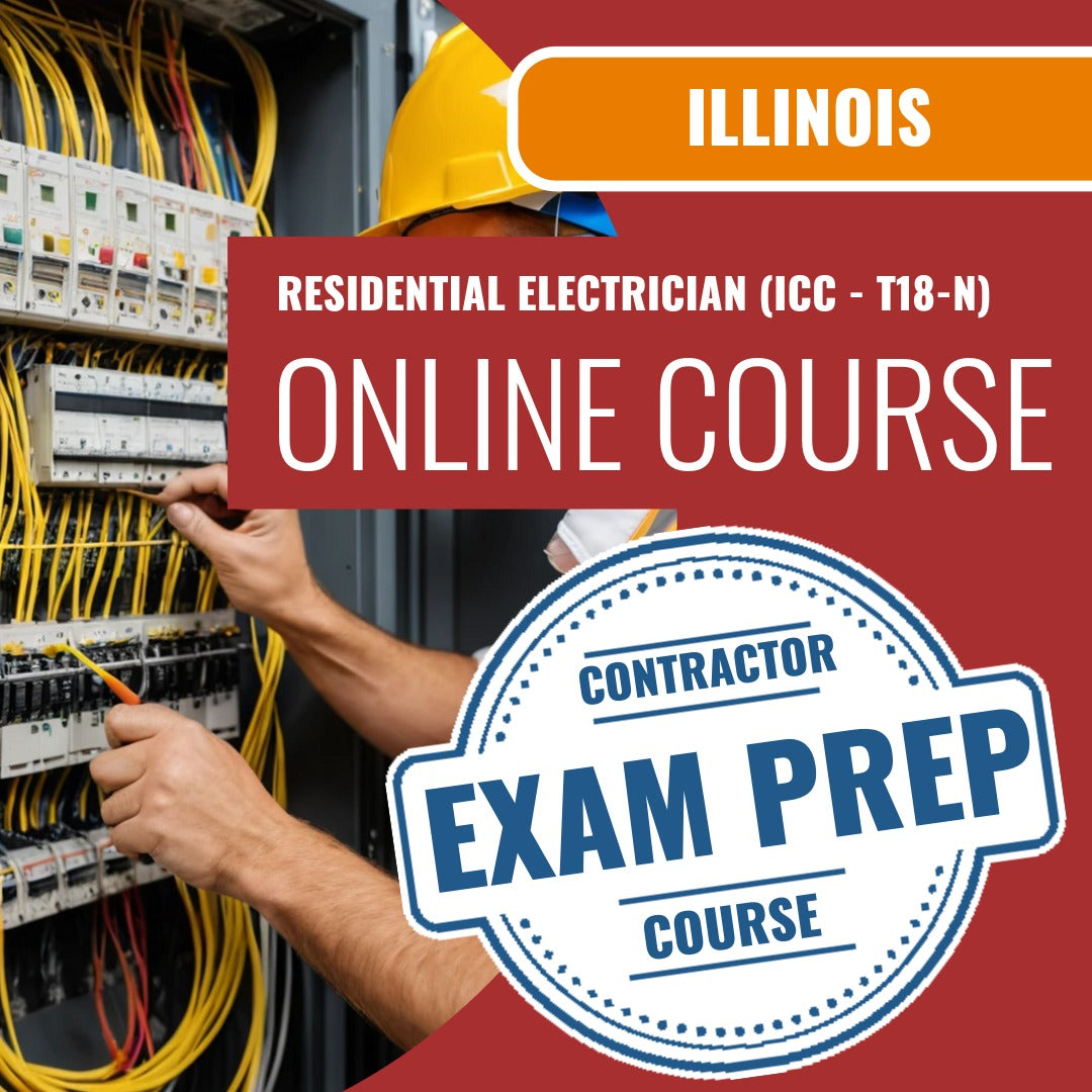 Aurora Illinois Residential Electrician (ICC - T18-N) - Online Exam Prep