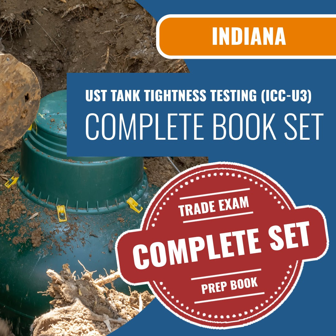 Indiana UST Tank Tightness Testing - (ICC - U3) Exam Book Package