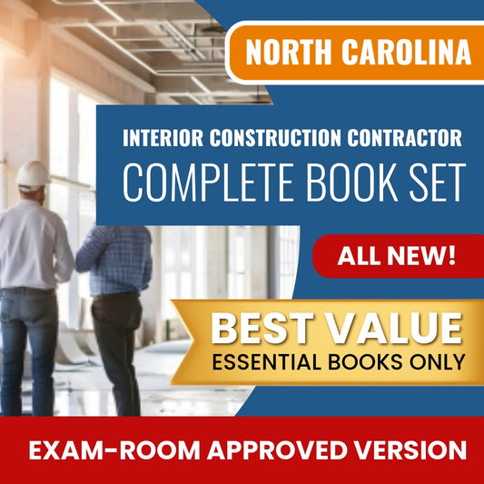 North Carolina Interior Construction Contractor Books Allowed into Exam Package