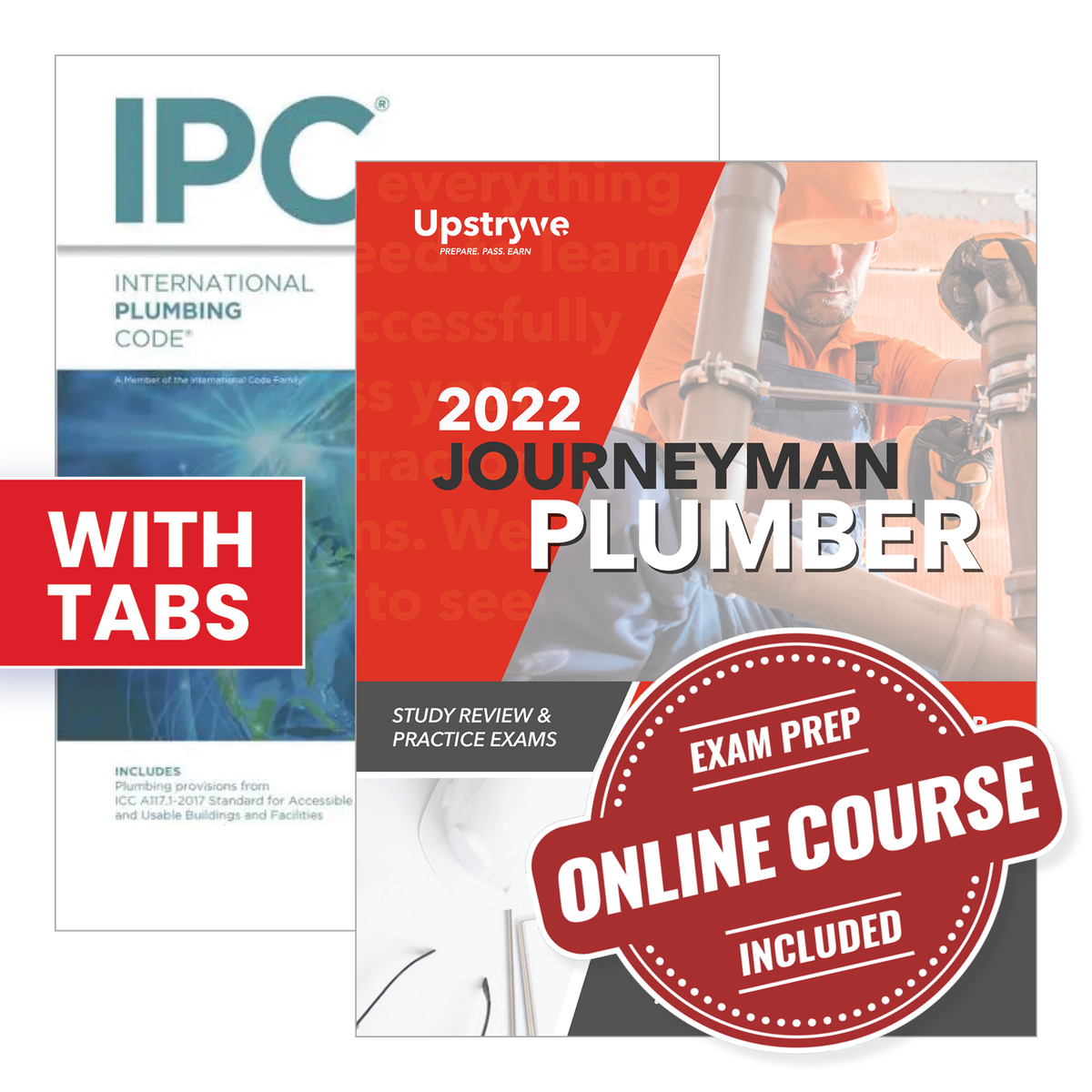 Journeyman Plumber Ultimate Exam Prep Package with 2021 International Plumbing Code