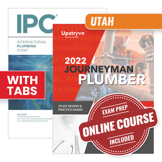 Utah Journeyman Plumber Ultimate Exam Prep Package [2021 IPC]