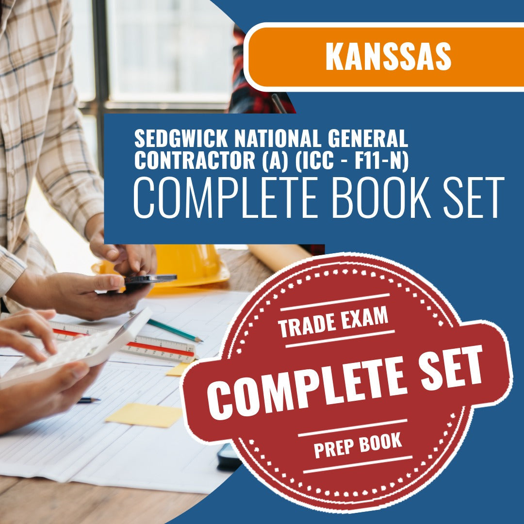 
Sedgwick County Kansas National Standard General Building Contractor (A) (ICC - F11-N) Exam Book Package
