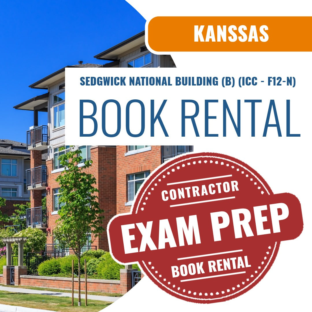 Sedgwick County Kansas National Standard Building Contractor (B) (ICC - F12-N) - Books & Courses Rental Package