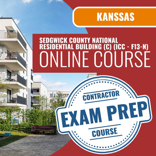 Sedgwick County Kansas National Standard General Building Contractor (A) (ICC - F11-N) - Online Exam Prep