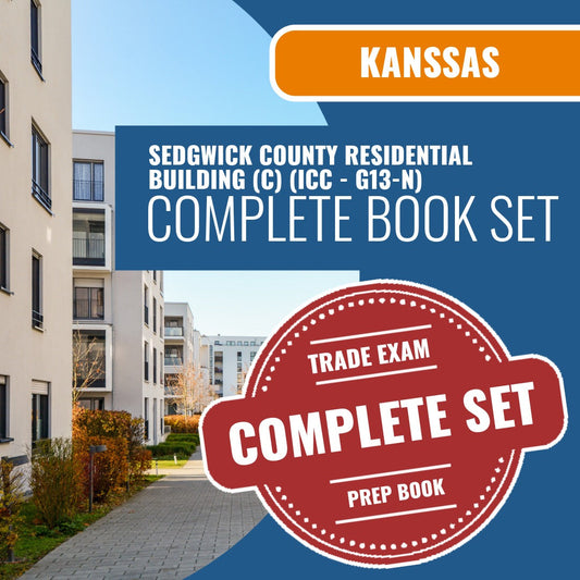 Sedgwick County Kansas Residential Building Contractor (C) (ICC - G13-N) Exam Book Package