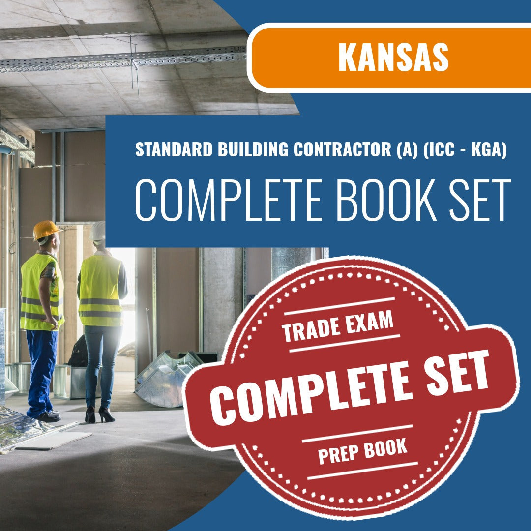 Kansas Standard Building Contractor (A) (ICC - KGA) Exam Book Package