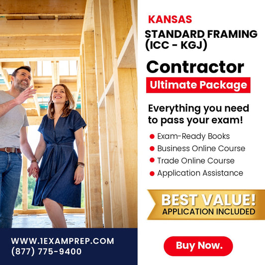 Kansas Standard Framing Contractor (ICC - KGJ) Ultimate Exam Prep Rental
