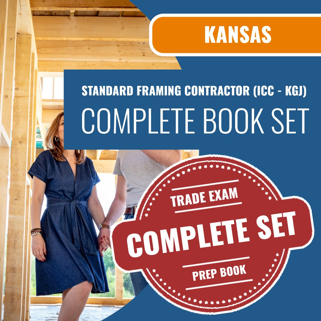 Kansas Standard Framing Contractor (ICC - KGJ) Exam Book Package
