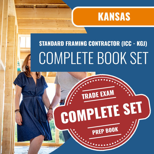 Kansas Standard Framing Contractor (ICC - KGJ) Exam Book Package