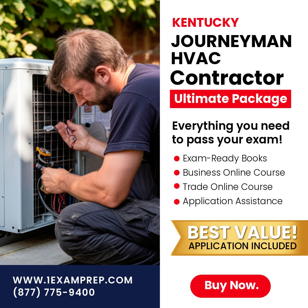 Kentucky Journeyman HVAC Ultimate Exam Prep Rental Package